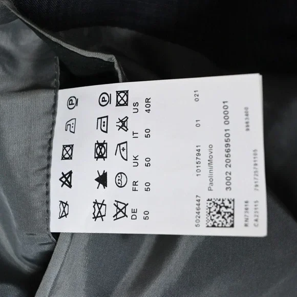 Hugo Boss 40R Gray Glenn Check Paolini/Movio‎ USA Made Sport Coat Suit Jacket